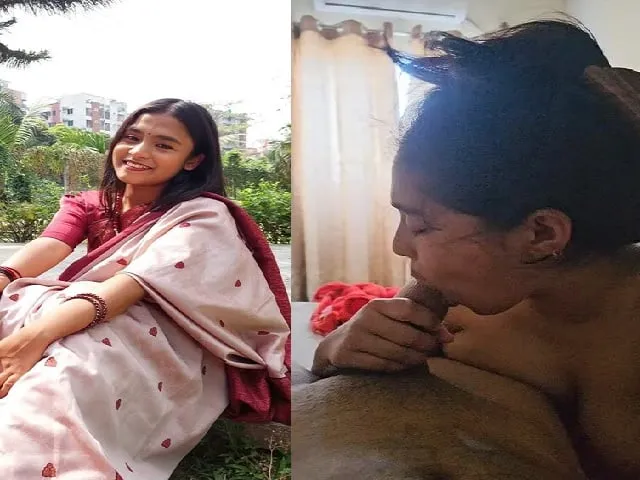 Beautiful wife POV blowjob to hubby viral sex MMS