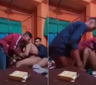 Desi Randi Threesome Fucking with Customer