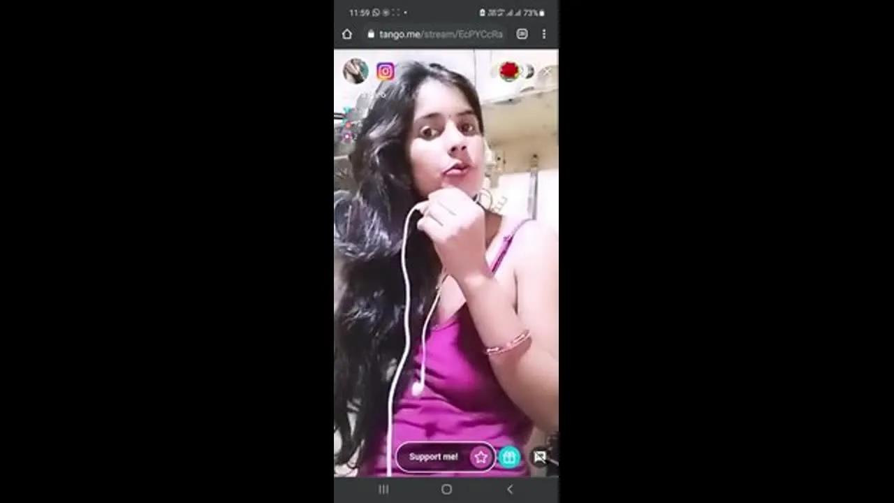 Divya Paroo Boobs Show on Chamet Live