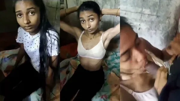 Desi sex mms Village skinny girl Xxx gave her boyfriend a sex blowjob.